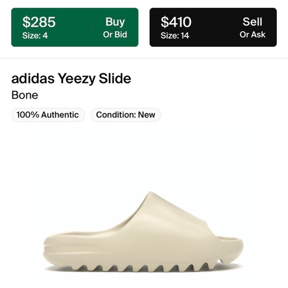 yeezy slides bone SEND OFFERS!